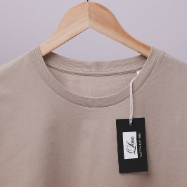 Modern logotyp för kläder Hang Tag Litet Visitkort