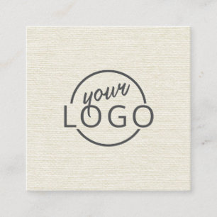 Modern logotyp för minimal anpassningsbar av grä fyrkantigt visitkort