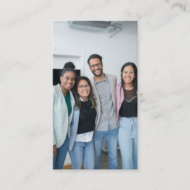 Modern Logotyp för minimal Professionell - foto Visitkort (Framsida)