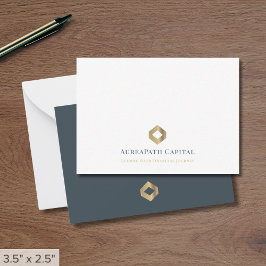 Modern Logotyp för minimalistiskt lyxliv Anteckningskort