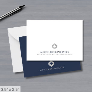 Modern Logotyp för minimalistiskt lyxliv Anteckningskort