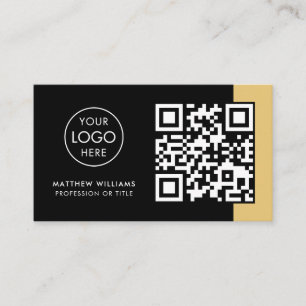 Modern Logotyp för QR-kod i verklig Professionell Visitkort