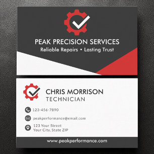 Modern Logotyp för reparationsmekanisk Professione Visitkort