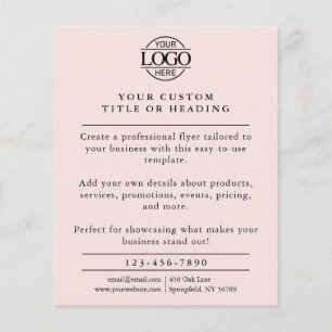 Modern Logotyp för Rosa - näringsliv Flygblad