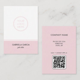 Modern Logotyp för  Rosa QR-Affärskort Visitkort