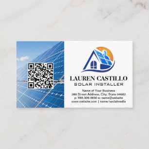 Modern Logotyp för solpanelens hemsida QR-Affärs Visitkort