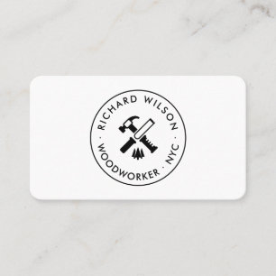 Modern logotyp för svartvit professionell visitkort