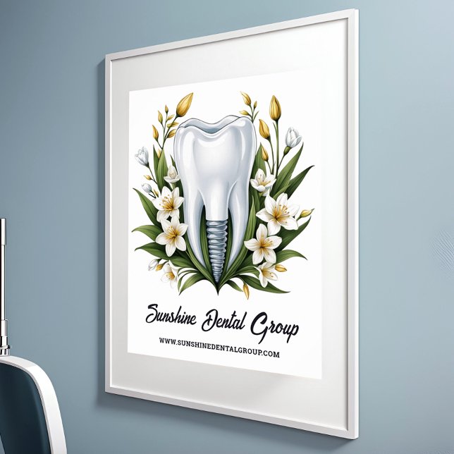 Modern Logotyp för tandläkare Poster (Skapare uppladdad)