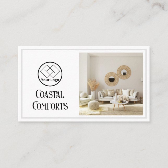 Modern Logotyp för ventilationshyra | Anpassningsb Visitkort (Framsida)