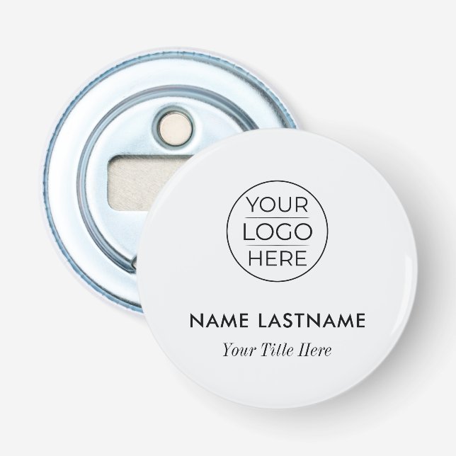 Modern Logotyp Företag Flasköppnare (Framsidan)
