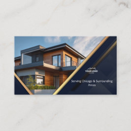 Modern Logotyp Foto Fastighetsmäklare Mäklare Fast Visitkort