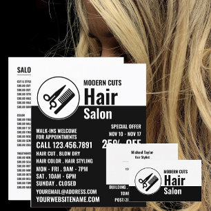 Modern Logotyp, Hair Stylist, Hair Salon Visitkort