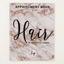 Modern Logotyp Hairstylist Möte Bok