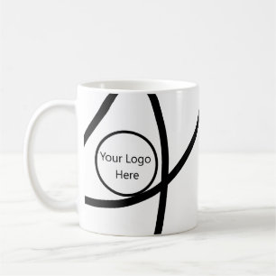 modern logotyp här Minimalistisk Abstrakt Kaffemugg
