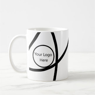 modern logotyp här Minimalistisk Abstrakt Kaffemugg