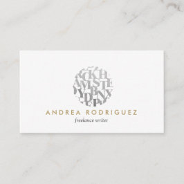 Modern Logotyp i teckenform för författare och för Visitkort