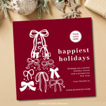 Modern Logotyp Julgran Business Helgdag Card