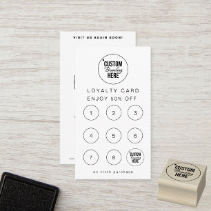 Modern Logotyp Loyalty Rewards-kort för kund Lojalitetskort
