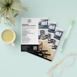 Modern Logotyp Marknadsföring Kreativ Business Flygblad