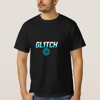 Modern logotyp med en tydlig digital effekt t shirt