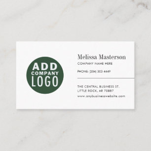 Modern logotyp minimalistiska anställda anpassad visitkort