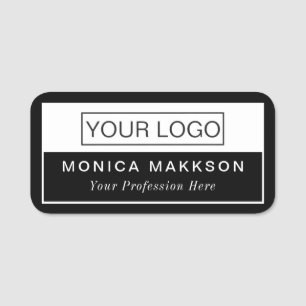 Modern logotyp, namn och titelklass namn bricka namnbricka