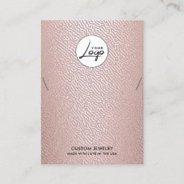 Modern Logotyp Necklace Bracelet Visning Card Visitkort