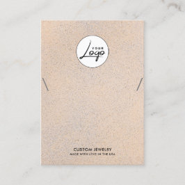 Modern Logotyp Necklace Bracelet Visning Card Visitkort