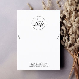 Modern Logotyp Necklace Bracelet Visning Card Visitkort