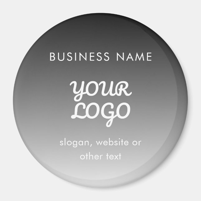 Modern Logotyp och text för främjande | Redigerbar Magnet (Framsidan)