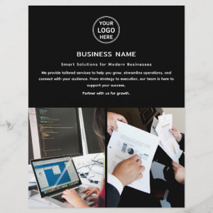 Modern Logotyp Photo Professionell Business Flyer