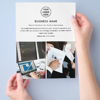 Modern Logotyp Photo Professionell Business Flyer