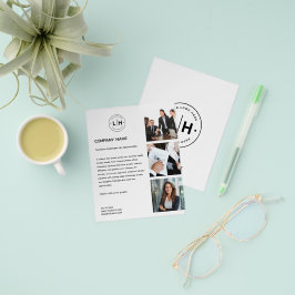 Modern Logotyp Photo Professionell White Business Flygblad