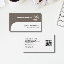 Modern Logotyp Photo QR Kreativ Agency Visitkort