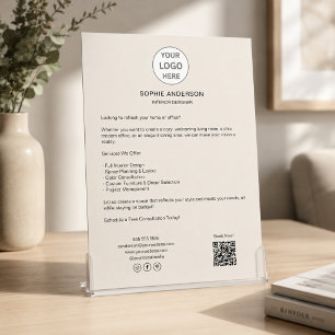 Modern Logotyp Professionell Företag Reklamblad