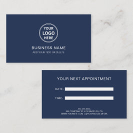 Modern Logotyp Professionell Företagskort Tidsbeställning Kort