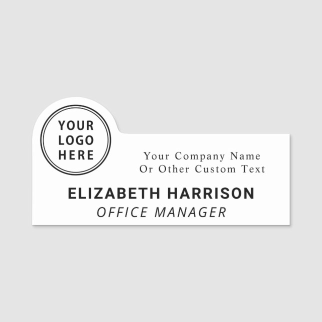 Modern Logotyp Professionell Namnbricka (Framsida)