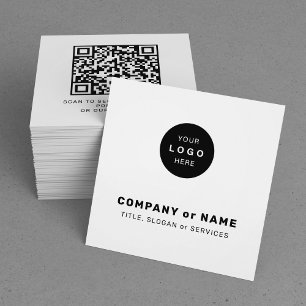Modern logotyp QR-kod webbplats Fyrkantigt Visitkort