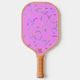 Modern Loops on Rosa Magenta Pickleball Paddle