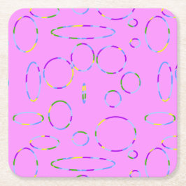 Modern Loops Rosa Magenta Papper Underlägg
