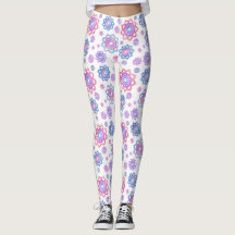 Modern Lotus Flower Rosa Pastel Grönt