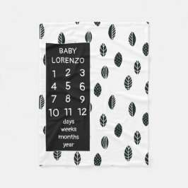 Modern Löv Baby Milestone Blanket Fleecefilt