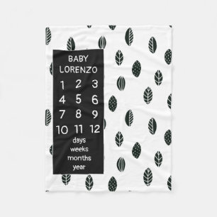 Modern Löv Baby Milestone Blanket Fleecefilt