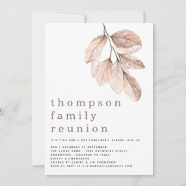 Modern Löv Familjeåterförening Party Inbjudningar