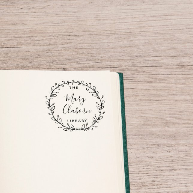 Modern Löv för eget namn från Bibliotek Stämpel (Skapare uppladdad)