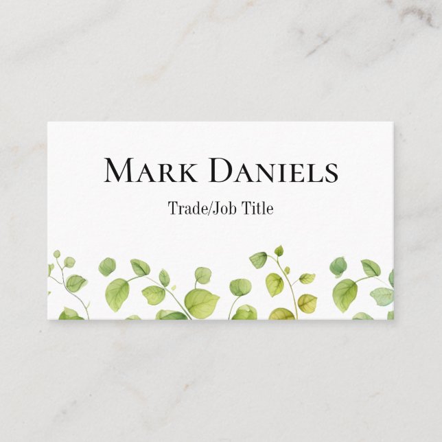 Modern Löv Visitkort (Framsida)