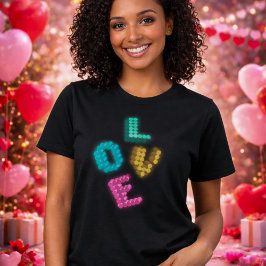 Modern Love 3D | Aesthetic Pastel Glow Graphic T Shirt