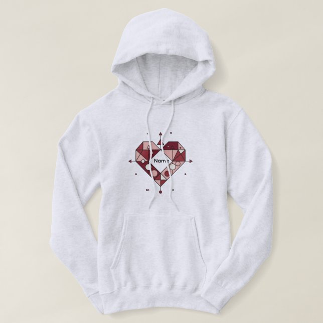 Modern Love Geometry Hoodie (Design framsida)