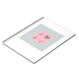 Modern LOVE Heart Romantic Gift Anteckningsbok