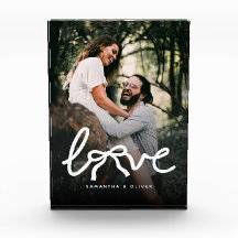 Modern Love Piltypskrift Par Anpassad Foto